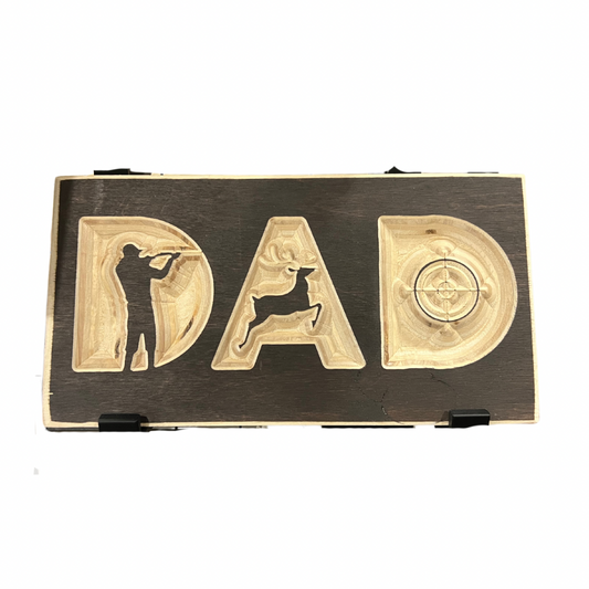 HUNTING DAD Wood Sign 5x10